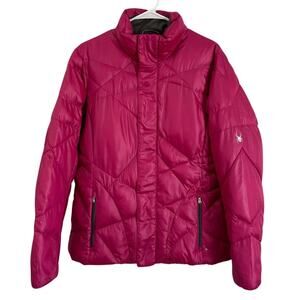 SPYDER Women’s Puffer Jacket Coat Size L Full Zip Winter Activewear Gorpcore